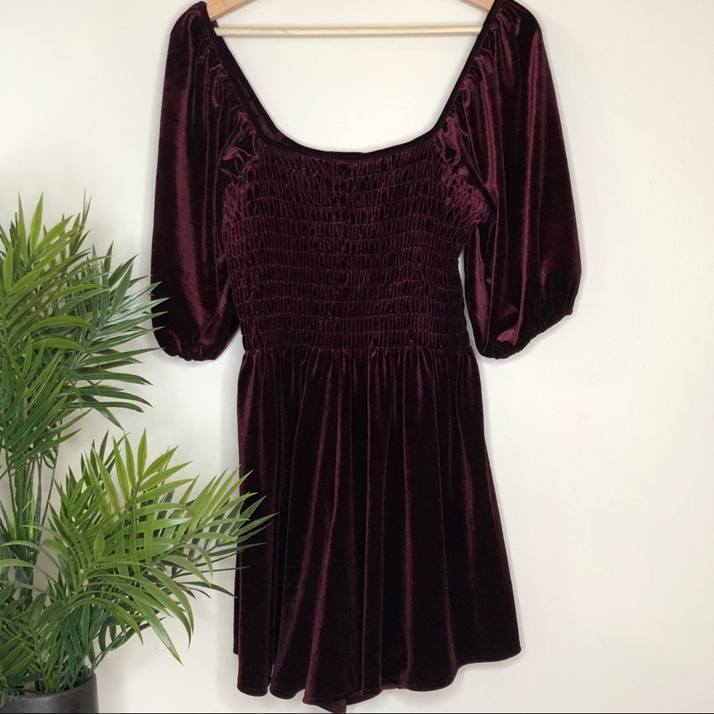 Urban Outfitters Velvet Romper